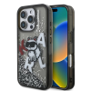 Karl Lagerfeld Karl Lagerfeld Liquid Glitter Scattered Choupette tok iPhone 16 Pro Max készülékhez fekete