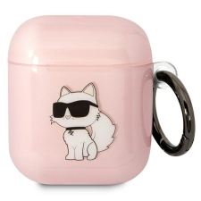 Karl Lagerfeld KLA2HNCHTCP Airpods 1/2 tok rózsaszín ikonikus Choupette audió kellék