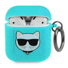 Karl Lagerfeld KLA2UCHFL AirPods kék Choupette tok tok és táska