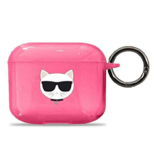 Karl Lagerfeld KLA3UCHFP AirPods 3 rózsaszín Choupette tok tok és táska