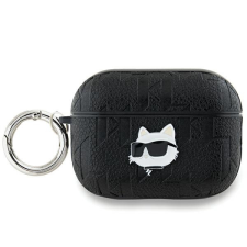 Karl Lagerfeld KLAP2PGCHPK Choupette Head tok AirPods Pro 2 - fekete fülhallgató, fejhallgató tok