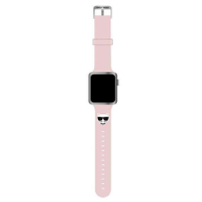 Karl Lagerfeld KLAWLSLCP Apple Watch 42/44 / 45mm rózsaszín csereszíj okosóra kellék