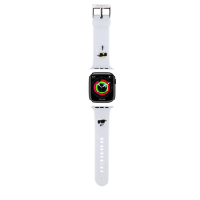 Karl Lagerfeld KLAWMSLKCNH Apple Watch 38 40 41 mm szilikon óraszíj fehér okosóra kellék