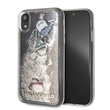 Karl Lagerfeld KLHCI61KSICGO Iconic Liquid Glitter tok iPhone XR - arany színű tok és táska