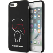 Karl Lagerfeld KLHCI8LSLKCBK iPhone 7/8 Plus Keménytok Fekete Szilikon Karl Ikonikus (KLD895BLK) tok és táska