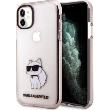 Karl Lagerfeld KLHCN61HNCHTCP iPhone 11 6,1" Rózsaszín Keménytok Ikonikus Choupette (KLD1514) tok és táska