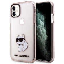Karl Lagerfeld KLHCN61HNCHTCP iPhone 11 / Xr 6,1" rózsaszín keménytok ikonikus Choupette tok és táska