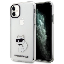 Karl Lagerfeld KLHCN61HNCHTCT iPhone 11 / Xr 6.1" átlátszó keménytok ikonikus Choupette tok és táska