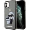Karl Lagerfeld KLHCN61HNKCTGK iPhone 11 6,1" Fekete Keménytok Csillogó Karl&Choupette (KLD1516)