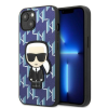 Karl Lagerfeld KLHCP13MPMNIKBL iPhone 13 6,1" keménytok kék Monogram ikonikus Patch tok