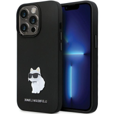 Karl Lagerfeld KLHCP14LSMHCNPK tok iPhone 14 Pro - fekete Szilikon C fém kitűző tok és táska
