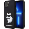 Karl Lagerfeld KLHCP14M3DRKHNK iPhone 14 Plus / 15 Plus 6.7" Fekete Keménytok Gumi Choupette 3D (KF001638)
