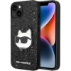 Karl Lagerfeld KLHCP14MG2CPK iPhone 14 Plus / 15 Plus 6,7" Fekete Keménytok Glitter Choupette Patch (KLD1311)