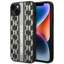 Karl Lagerfeld KLHCP14SPGKLSKG iPhone 14 6,1&quot; keménytok szürke Monogram csíkos tok tok és táska