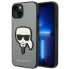 Karl Lagerfeld KLHCP14SSAPKHG iPhone 14 6,1" ezüst keménytok Saffiano Karl's Head Patch Saffiano Karl fejforma
