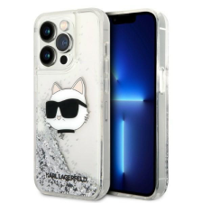 Karl Lagerfeld KLHCP14XLNHCS iPhone 14 Pro Max 6.7&quot; ezüst/ezüst keménytok Glitter Choupette Head tok és táska
