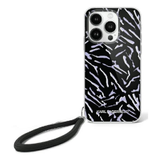 Karl Lagerfeld KLHCP16SHZBPKCCU Zebra With Cord tok iPhone 16 - lila tok és táska
