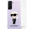 Karl Lagerfeld KLHCS23LSNIKBCU Samsung S23 S918 Ultra lila szilikon ikonikus keménytok