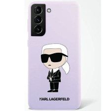Karl Lagerfeld KLHCS23LSNIKBCU Samsung S23 S918 Ultra lila szilikon ikonikus keménytok tok és táska