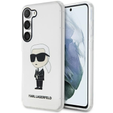 Karl Lagerfeld KLHCS23MHNIKTCT Samsung Galaxy S23+ S916 átlátszó keménytok ikonikus Karl Lagerfeld tok és táska