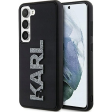 Karl Lagerfeld KLHCS24S3DMBKCK 3D Rubber Glitter Logo Keménytok Samsung Galaxy S24 - Fekete (KLHCS24S3DMBKCK) tok és táska