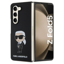 Karl Lagerfeld KLHCZFD5SNIKBCK Z Fold5 keménytok fekete szilikon ikonikus szilikon tok és táska