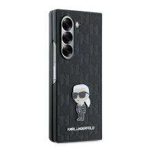 Karl Lagerfeld KLHCZFD6SAPKINPK Saffiano Monogram Ikonik Pin tok Samsung Galaxy Z Fold6 - fekete tok és táska