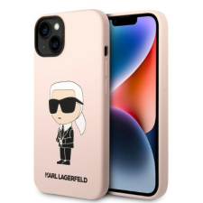 Karl Lagerfeld KLHMP14MSNIKBCP iPhone 14 Plus 6.7&quot; keménytok rózsaszín/rózsaszín szilikon Ikonik Magsafe tok és táska