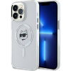 Karl Lagerfeld KLHMP14XHLSCHH IML Metal Choupette Head Magsafe-Kompatibilis Keménytok iPhone 14 Pro Max - Fehér (KLD21826)