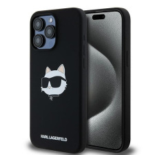 Karl Lagerfeld KLHMP15LSCHPPLK Silicone Choupette Head MagSafe keménytok iPhone 15 Pro - fekete tok és táska
