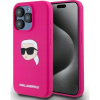 Karl Lagerfeld KLHMP15XSKHPPLF Silicone Karl Head MagSafe- Kompatibilis Tok iPhone 15 Pro Max - élénk Rózsaszín (KLHMP15XSKHPPLF)