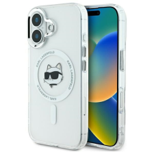 Karl Lagerfeld KLHMP16MHLSCHH IML Metal Choupette Head MagSafe keménytok iPhone 16 Plus - fehér tok és táska