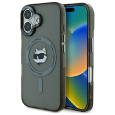 Karl Lagerfeld KLHMP16SHLSCHK IML Metal Choupette Head MagSafe keménytok iPhone 16 - fekete tok és táska