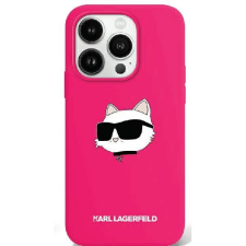 Karl Lagerfeld KLHMP16SSCHPPLF Silicone Choupette Head Print MagSafe keménytok iPhone 16 - rózsaszín tok és táska