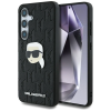 Karl Lagerfeld Leather Monogram Pin Logo Karl Head tok Samsung Galaxy S25 Plus - fekete