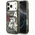Karl Lagerfeld Liquid Glitter Choupette Logo iPhone 17 Pro MagSafe kompatibilis hátlap tok, csillámos, fekete
