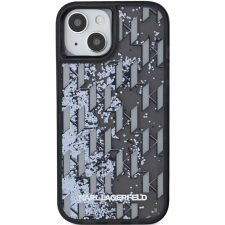 Karl Lagerfeld Liquid Glitter Monogram Gradient iPhone 15 Pro fekete tok (KLHCP15LLKLGKCCK) tok és táska