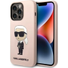 Karl Lagerfeld Liquid Ikonik NFT szilikon hátlap tok Apple iPhone 14 Max, rózsaszín (KLD1295)