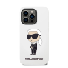 Karl Lagerfeld Liquid Ikonik NFT szilikon hátlap tok Apple iPhone 14 Pro Max, fehér
