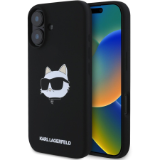 Karl Lagerfeld Liquid Silicone Choupette Head MagSafe iPhone 16 Black tok (KLHMP16SSCHPPLK) tok és táska