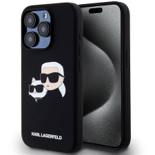 Karl Lagerfeld Liquid Silicone Double Heads MagSafe iPhone 15 Pro Black tok tok és táska