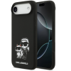 Karl Lagerfeld Liquid Silicone K&CH Sketch Apple iPhone 17 Air MagSafe kompatibilis hátlap tok, fekete