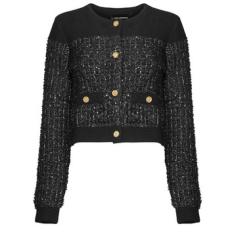 Karl Lagerfeld Mellények / Kardigánok BOUCLE KNIT CARDIGAN Kék EU L