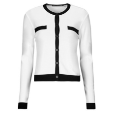 Karl Lagerfeld Mellények / Kardigánok CLASSIC LSLV CARDIGAN Fehér EU M