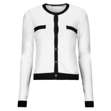 Karl Lagerfeld Mellények / Kardigánok CLASSIC LSLV CARDIGAN Fehér EU XS női pulóver, kardigán