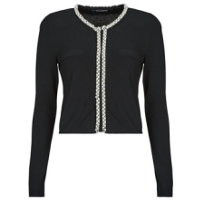 Karl Lagerfeld Mellények / Kardigánok CLASSIC PEARL KNIT CARDIGAN Fekete EU XL női pulóver, kardigán