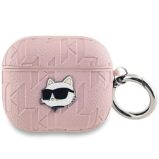Karl Lagerfeld Monogram Choupette Head tok AirPods 3 - rózsaszín fülhallgató, fejhallgató tok