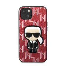 Karl Lagerfeld Monogram Ikonik hátlap tok Apple iPhone 13 mini, piros tok és táska