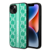 Karl Lagerfeld Monogram Stripe Apple iPhone 14 hátlap tok, zöld