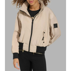  KARL LAGERFELD Női Bomber Kabát Hnědében L